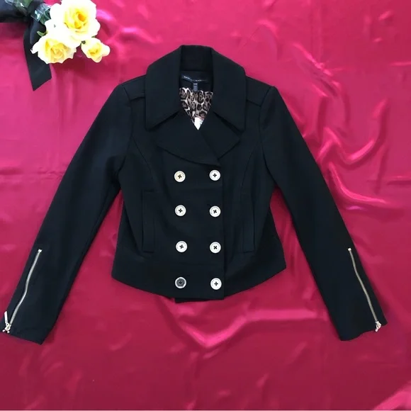⭐️NEW⭐️White House Black Market Double Breasted Crop Jacket - Picture 3 of 9